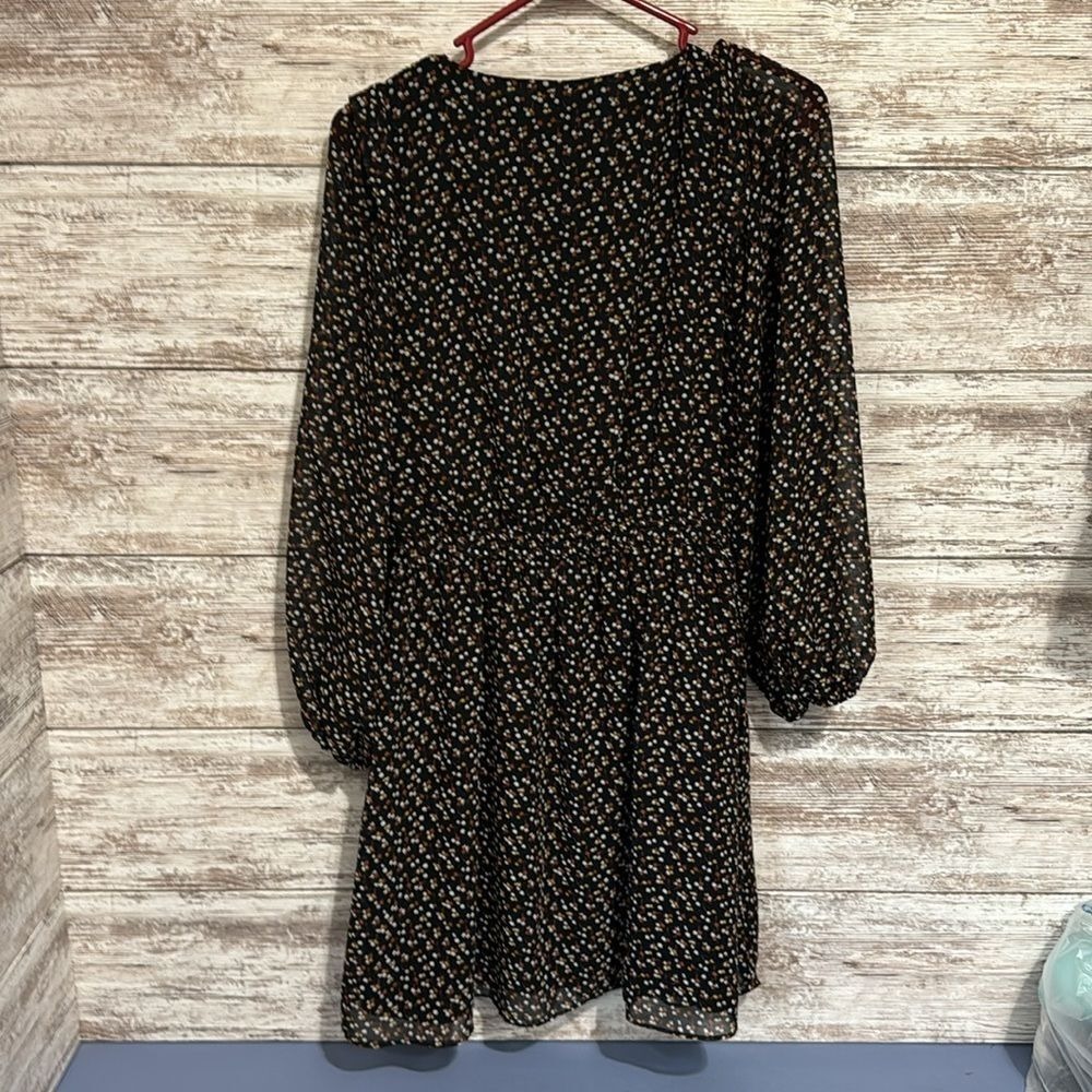 Madewell Black and White Floral Mini Dress - Picture 6 of 9